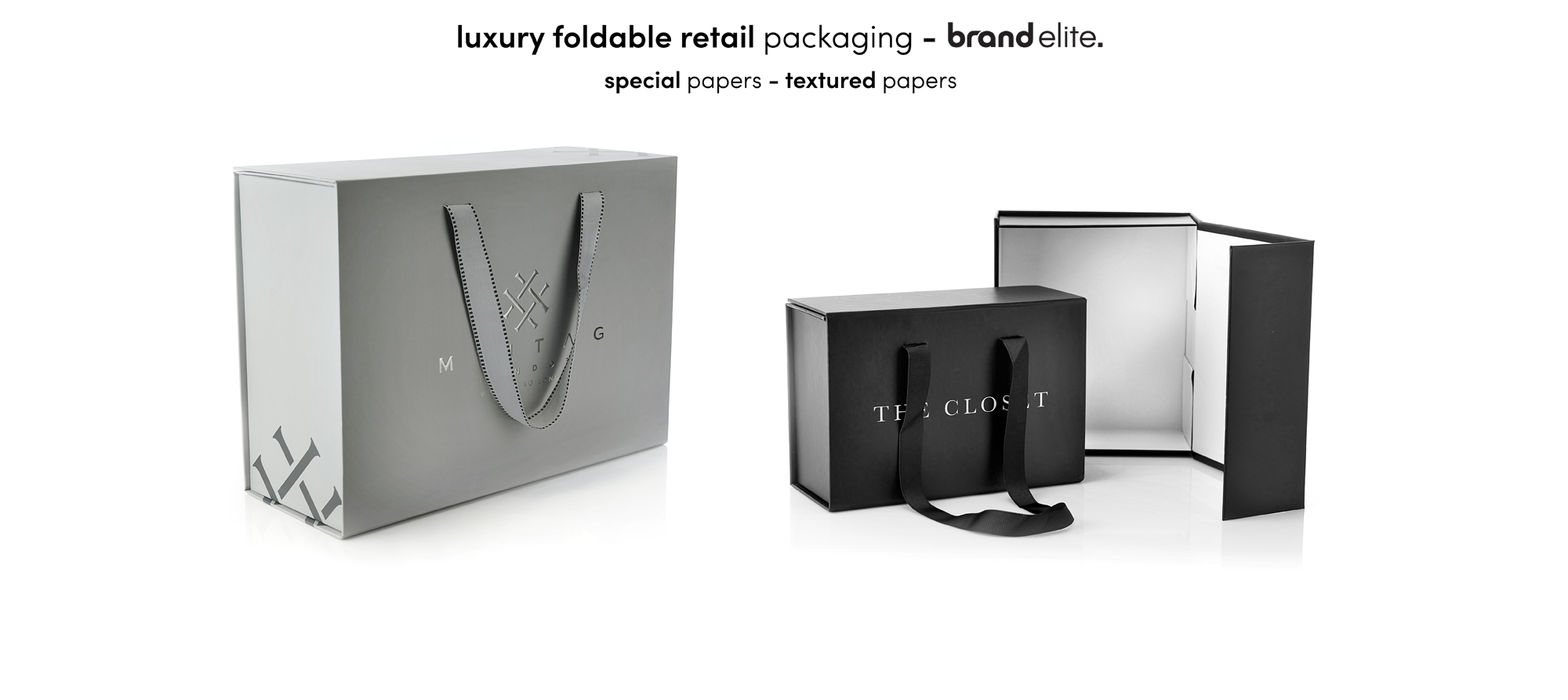Brand Elite - Welcome Banner 6 - Luxury Foldable Retail Packaging